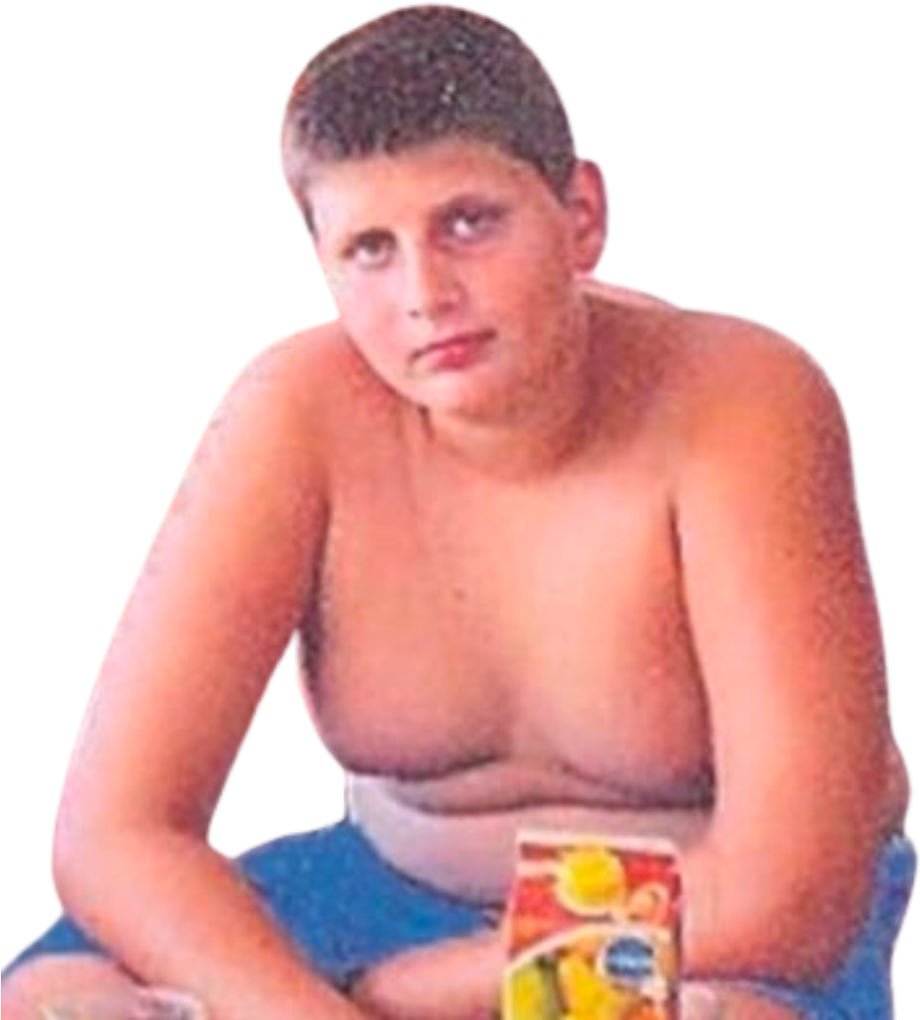 Nikola Jokic de niño con sobrepeso