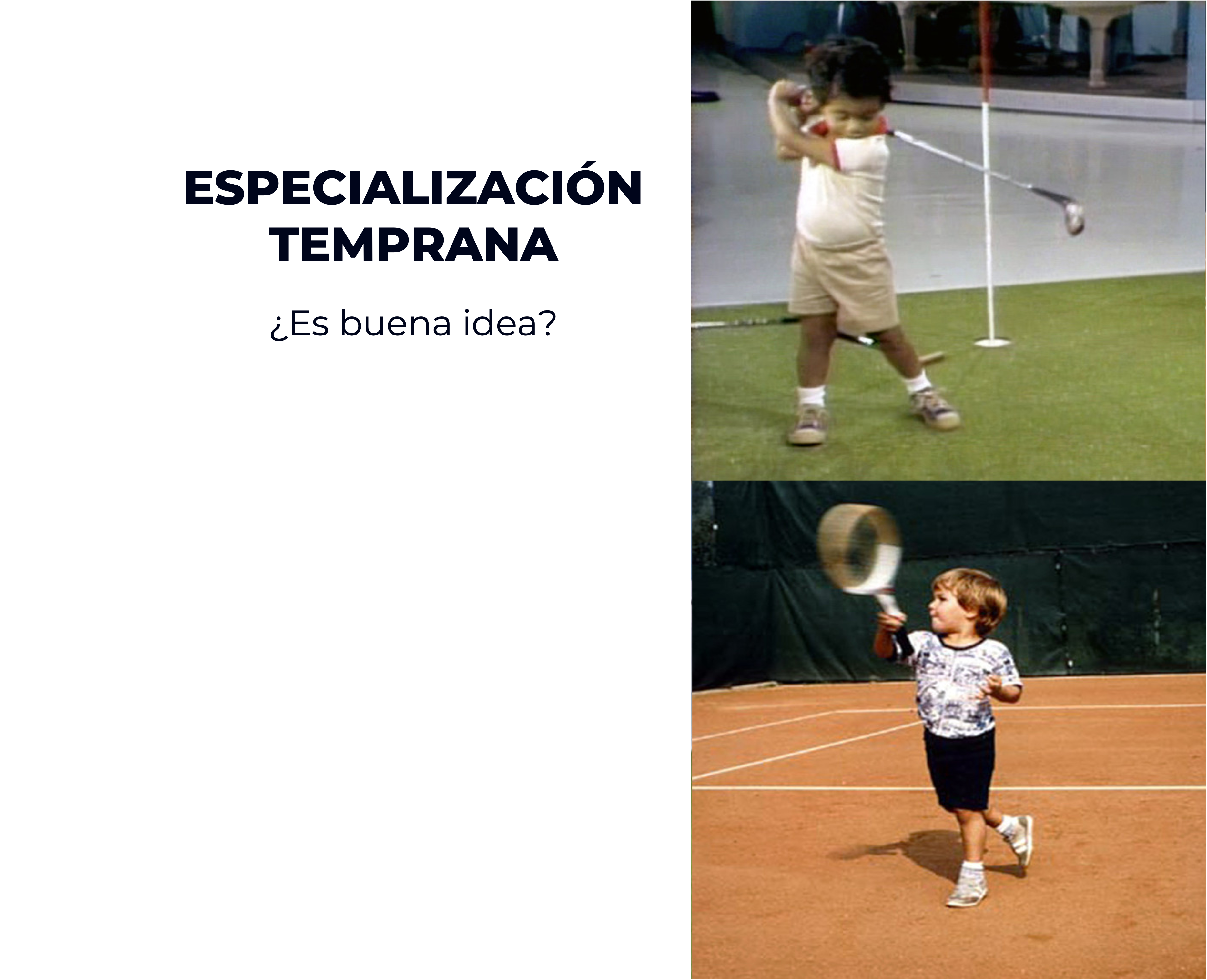 Tiger Woods niño + tenistas niños